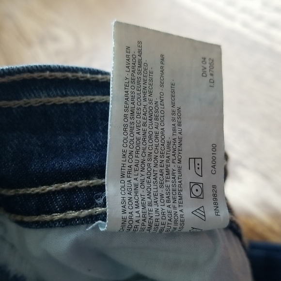 (8) Gloria Vanderbilt Petite Blue Denim Cotton Blend Ankle Jeans - Picture 9 of 10